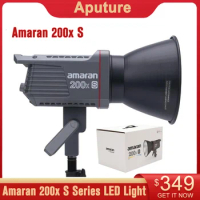 Aputure Amaran 200X S Series Bi-Color LED Video Light 2700-6500K 100W Bluetooth App Control 9 Lighting Effects Ultra Silent Fan