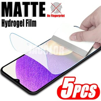 5PCS Matte Soft Film For Samsung Galaxy A52 A52S A32 A22 4G/5G Safety Gel Frosted Screen Protector Not Glass Samsun A 52S 32 22