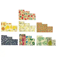 3x Beeswax Wrap Reusable Beeswax Food Wraps Durable And Friendly