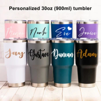 Personalied 900ml 30 oz Travel Tumbler Double Wall Water Thermal Termos Coffee Mug Flasks Stainless Steel Thermos 30oz Beer Cup