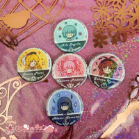 2024 NEW Anime Badge Brooch Pins Bedge Clothes Decor Puella Magi Madoka Magica Akemi Homura Kaname Madoka Cosplay Laser