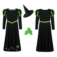 Wicked Halloween cosplay Character Cosplay Clothes Party Costumes Magic Bad Witch