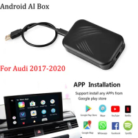Apple Carplay AI Box For A1 A3 A4 A5 A6 A7 A8 Q3 Q5 Q7 2017-2020 Plug-in Auto Car Android Entertainment System Plug and Play