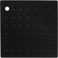 《Premier》Zing方形矽膠隔熱墊(黑) | 桌墊 鍋墊 餐墊 耐熱墊 杯墊