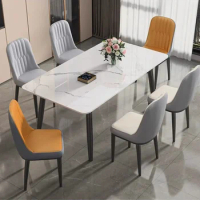 Nordic Minimalist Dining Table Modern Living Relaxing Space Savers Dining Table Rectangle Waterproof Esstische Home Furniture