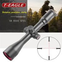 TEAGLE SR 8X44SFSS Tactical Long Range Rifles Scope Optics Red Dot Illuminated Riflescope For PCP Airguns Shooting Hunting