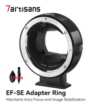 7artisans EF-SE Converter Lens Adapter Ring Auto Focus for Canon Sigma Tamron Yongnuo EF EF-S Mount Lens to Sony E Mount Cameras