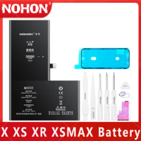 NOHON Battery For Apple iPhone X XS XR MAX XSMAX Mobile Phone Batteries High Quality Replacement Lithium Polymer Bateria Tools