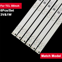 3V 990mm Led Backlight Bar For TCL 50inch SVJ500A38 6Pcs/Set Tv Repair Parts 50D3000 50D2000 LED50D7200I LED50C51S LE50A6R9A