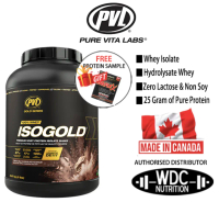 PVL ISOGOLD 100% Isolate and Hydrolysed Whey Protein (5lbs/2.2Kgs) - Whey Protein Isolate Free Sampl