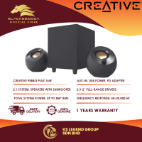 Creative Pebble Plus 2.1 USB-Powered Desktop Speakers with Down-Firing Subwoofer and Far-Field Drive