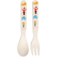 《Rex LONDON》兒童餐具2件(馬戲團) | 湯匙 叉子 餐刀