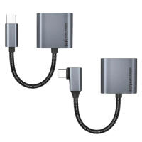 【Uber】60W Type-c to 3.5mm/type-c 二合一耳機音頻充電轉接線 遊戲直播HiFi轉接頭 轉接器(iPhone16)