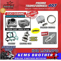 PAKET BLOK BRT MX VIXION CUCI GUDANG PISTON 62MM DOUBLE COOLER FREE BUSI BRT T3