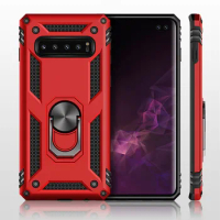 Shockproof Armor Kickstand Case For Samsung Galaxy A9 2018 S-tar Pro A7 A6 2018 Plus Finger Magnetic Ring Holder Anti-Fall Cover