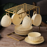 咖啡杯套裝歐式小奢華意式輕奢杯子陶瓷家用簡約創意下午茶茶具