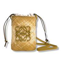[搶先台灣專櫃開賣] LOEWE 羅威 隨身包/手機包 (招財黃 Ochre) Paula s Ibiza Anagram Square pocket