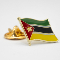 Mozambique莫桑比克 金屬胸徽 國徽徽章 金屬飾品 國徽飾品 國徽胸徽 國慶 胸針