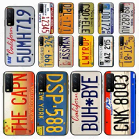 funny License New York plate number Phone cover For vivo Y35 Y31 Y11S Y20S 2021 Y21S Y33S Y53S V21E V23E Y30 V27E 5G Cases