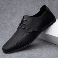 Men's Dress Shoes Oxfords, Casual Lightweight Flat Shoes For Wedding Business Party