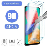 4PCS Tempered Glass For Samsung S22 Plus S21 S20 FE 5G A73 A53 A33 A23 5G Screen Protector For Samsung A13 A52S A32 A22 A12 5G