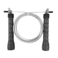 Hand Rubber Jump Rope Universal Bbearing Steel Wire Weighted Jump Rope Adjustable 3Meter Speed Rope