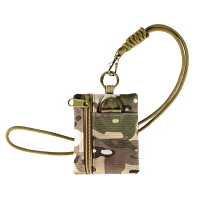 ยุทธวิธีกระเป๋ากลางแจ้ง EDC MOLLE กระเป๋ากระเป๋าสตางค์ที่มีสายคล้องคอซิปทหารเอว F Anny แพ็คศัพท์มือถ