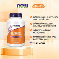 [Xu hướng hot] (đủ bill) Viên hỗ trợ rối loạn chuyển hóa Berberine Now (90 viên) kiểm soát đường huy