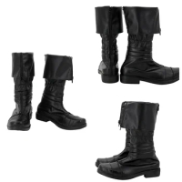 Game Final Fantasy 7 Crisis Core Cloud Strife Shoes Boots Cosplay Costume Accessories Male Roleplay Fantasia Boots For Disguise