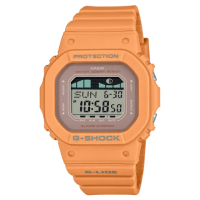 【CASIO 卡西歐】G-SHOCK WOMEN 女款衝浪錶/40mm/橘(GLX-S5600-4)