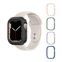 犀牛盾 Apple Watch Series 8 &amp; Series 7 共用 41公厘 CrashGuard NX保護殼 + 4色飾條 粉/藍/紫/綠
