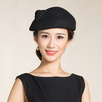 秋冬季女帽子新款百搭優雅貝雷帽韓版時尚南瓜帽蓓蕾韓國日系1入