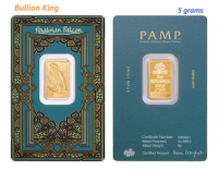 5 grams PAMP Suisse Arabian Falcon Gold bar | 999.9 Purity