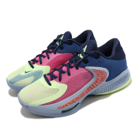 【NIKE 耐吉】籃球鞋 Zoom Freak 4 EP 深藍 紫紅 黃 字母哥 希臘怪物 氣墊 男鞋(DO9678-400)