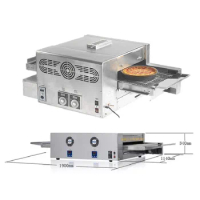 Hot Air Electric Heating 380V Countertop Pizza Machine Restaurant Electric Chain Pizza Oven Conveyor Belt Pizza Maker Stove