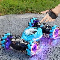 [Fun] RC Car with LED Light Remote Control Car Watch Hand Gestures 360° Rotating Climbing Car Drift 