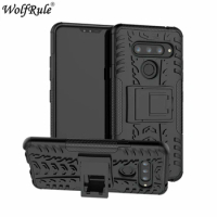 Wolfrule Phone Cases For LG V40 Case Dual Layer Armor TPU+PC Shockproof Back Full Case For LG V40 Cover Funda For LG V40 ThinQ