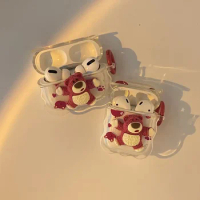 Disney Toy Story Lotso For AirPods Pro 1 2 3 Earphone Case Cute Cartoon Wireless Headphone Soft Cover Charging Box