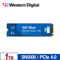 WD 威騰 藍標 SN5000 1TB PCIe 4.0 NVMe M.2 SSD 固態硬碟