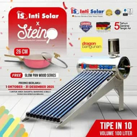 Pemanas Air Inti Solar 100 Liter Full Stainless - Intisolar 10 IN - Solar Water Heater Inti Solar