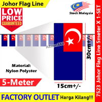 Johor Flag Line Nylon Polyester Johor Darul Ta'zim Flag 5meter± 12flag #7523 #Johor #Flag #line # #6