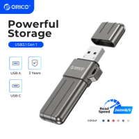 ORICO 256GB USB 3.2 Pen Drive 260MB/S Aluminum USB Flash Drive 128GB 64GB 32GB Colorful Pendrive for Type-C Android Micro/PC