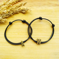 PART 1 ( A - T ) Gelang huruf/gelang inisial/gelang couple/gelang persahabatan/waterproof CiekDuo