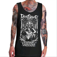 Vest Lekmong Lekbong Deadsquad Ilsogno Deathmetal Distro - Cotton Combad 30s - Kaos Pria Dewasa Hita