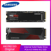 SAMSUNG 990 PRO with Heatsink SSD 1TB 2TB 4TB PCIe Gen 4.0x4 Solid State Drive NVMe 2.0 M.2 2280 Internal SSD for Desktop Laptop
