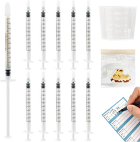 100 Sets 1mL Colostrum Collector Syringes 1mL Syringes for Collecting Colostrum Colostrum Collection