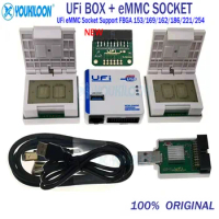2023 NEW Original UFI Box And Adapter With eMMC Socket Support eMMC FBGA153/169/162/186/221/254