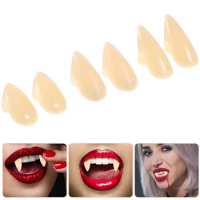 2PCS Cosplay Vampire Teeth Halloween Party Prop Decoration Fake Vampire  Fangs