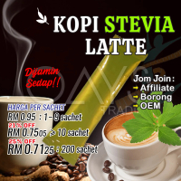 1 sachet K2 KOPI Stevia Latte Coffee Drinks Coffee