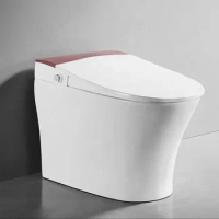 KASG One piece bathroom water closet foot flush intelligent automatic as hole cleaner smart toilet with bidet